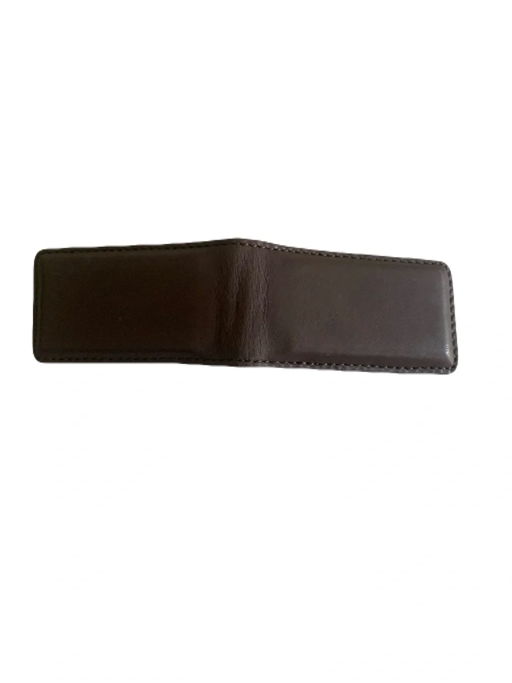 Lucchese Dark Brown Men’s Strong Magnetic Genuine Leather Money Clip Western